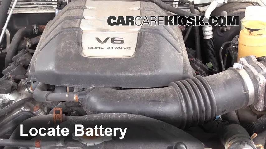 2001 Isuzu Rodeo LS 3.2L V6 Battery Replace